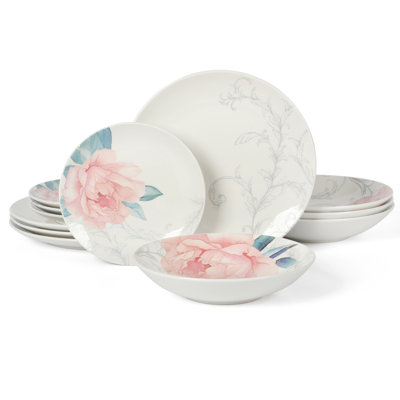 Service de vaisselle en porcelaine Martha Stewart - Service pour 4