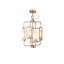 Lustre géométrique unique à 4 lumières