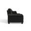 Canapé moderne plissé en chenille 3 places 94 po avec support à ressorts durable et coussins en mousse épais-202003098