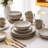 Ceramic Dinnerware Sets,Handmade Reactive Glaze Plates And Bowls Set,Highly Chip And Crack Resistant | Dishwasher & Microwave Safe Dishes Set,Service For 6 (18Pc)