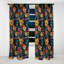 Motif botanique marocain Oasis Ii - Rideau floral - Rideau occultant floral - 1 panneau-107554963