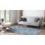 Tapis contemporain Clidy de couleur turquoise-1767781984