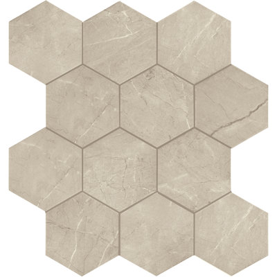 Daltile Perpetuo 8" X 9" Hexagon Matte Porcelain Floor Tile (25 PCS Per Carton) (9.27 SQFT Per Carton)
