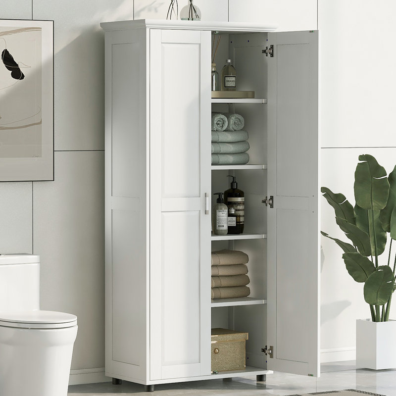 Meli Freestanding Standard Linen Cabinet