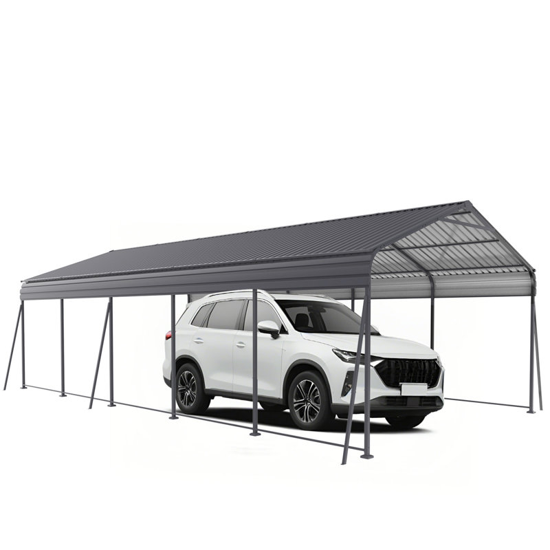 13 ×26.5 Ft Heavy Duty Carport,Galvanized Steel Patio Gazebo