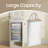 Laundry Basket, 26.4 Gal. Laundry Hamper, Easy Assembly, With Lid And Handles, Removable Liner, 16.5 X 12.6 X 29.5 Inches-104073156