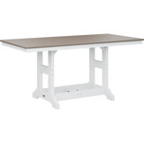 Berlin Gardens Garden Classic Regular Top With White Base Rectangular Bar Table