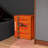 Jearldean Industrial Iron Retro Style Container Side Table With Lock-4551417