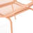 Iron Shell Chairs   Of 2 , 25"D X 33.01"H, Orange Finish Stylish Metal  2 , Orange, Narrow