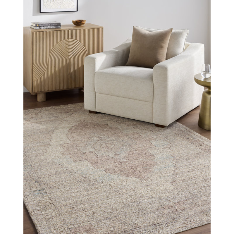 Tapis fait main Lauren Liess x Livabliss Veil, Rectangle 5 pi x 7 pi 6 po