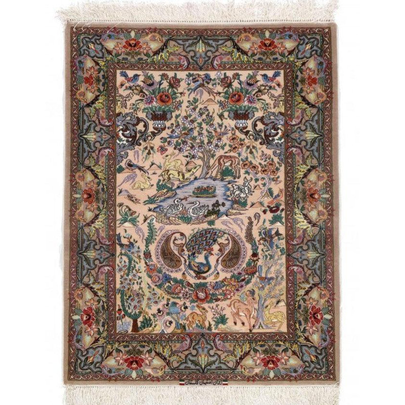 Mialyn Oriental Area Rug in Blue