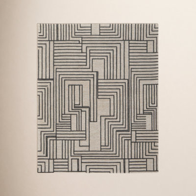 Gansett Tan Brown Hand-Woven Geometric Rug