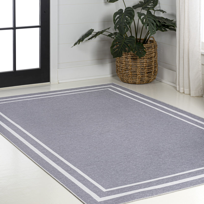 Tapis gris / crème Andujar Classic, Rectangle 8 pi 10 po x 12 pi