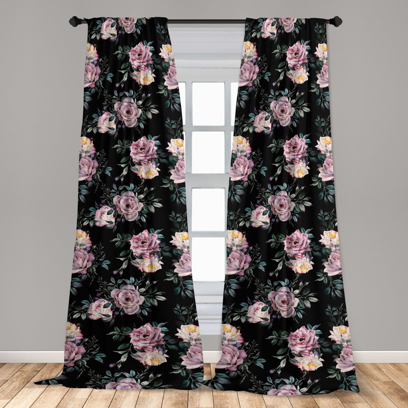 Semi Sheer Curtain Pair, 28" W x 95" L