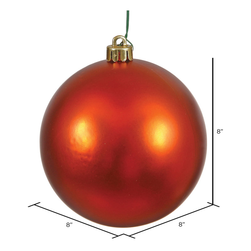 Babiole incassable, 8", Orange brûlé mat