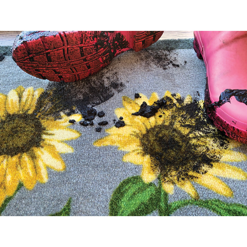 My Mat Non-Slip Floral Indoor Doormat, 50cm W x 75cm L