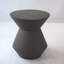 Tabouret de patio en oxyde de magnésium - H 18,1 po Faux Table d'appoint pour l'extérieur l 18,1 po x H 20,3 po