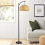 162.5cm Black Arched Floor Lamp