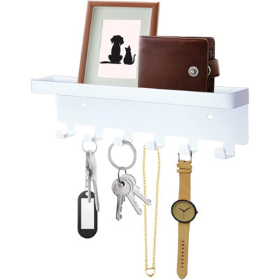 Glynnis Metal Wall Organizer with Key Hooks