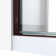 25" - 24" W x 72.62" H Pivot Semi-Frameless Shower Door