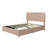 Upholstered Bed with Ruched and Button Tufted Headboard-104784480-104784481