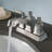 MOEN Conway Two-Handle Centerset Bathroom Faucet with Drain Assembly in Spot Resist Brushed Nickel-39885042