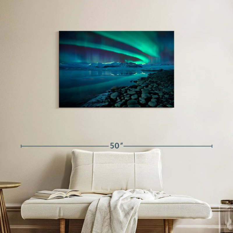 Alvord Jokulsarlon Northern Lights, H 24 po x l 36 po