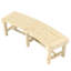Banc d'extérieur rond semi-circulaire