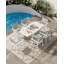 Table de salle à manger extensible pour l'extérieur - table de patio réglable de 31 à 63 po pour 4 à 6 personnes-1291480907