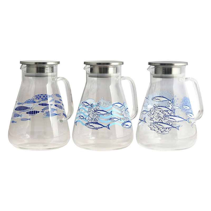 ORIGIN Home Decor Jug 3U Utensils | Transparent Jug - 20x17x14cm for Kitchen and Dining Room