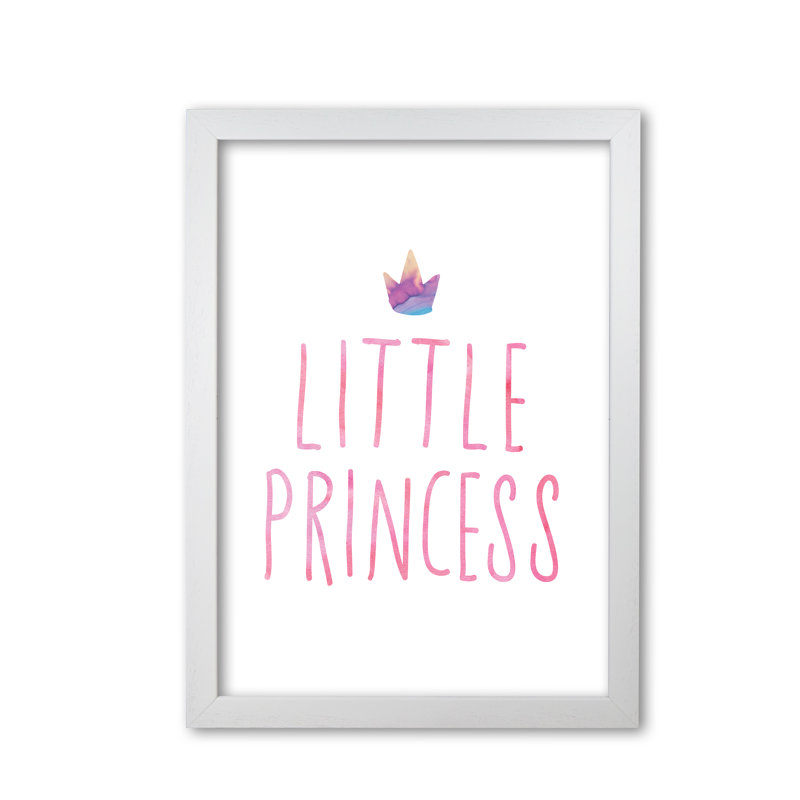 Little Princess - Painting, White Grain Frame, 60 cm H x 42 cm W x 5 cm D