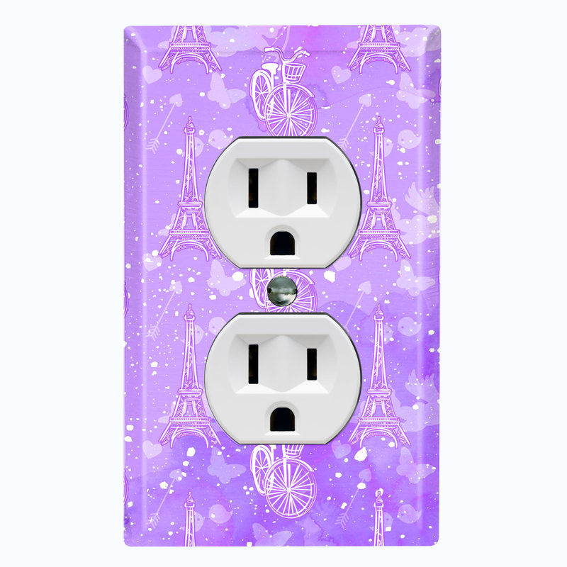 Patterned 1 - Gang Toggle Light Switch Standard Wall Plate