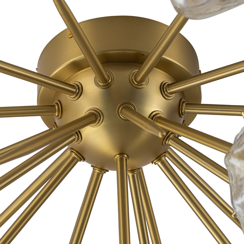 Toie Glass Semi Flush Mount