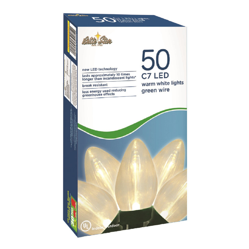 Lumière DEL classique 50 L 50 Ct, Blanc chaud