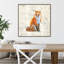 «Into the Woods IV No Border (Fox)» par Emily Adams - reproduction de cadre flottant sur toile-1536257182-1536257183