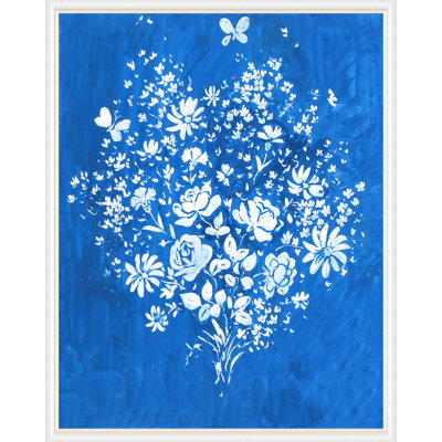 White Floral Bouquet Print