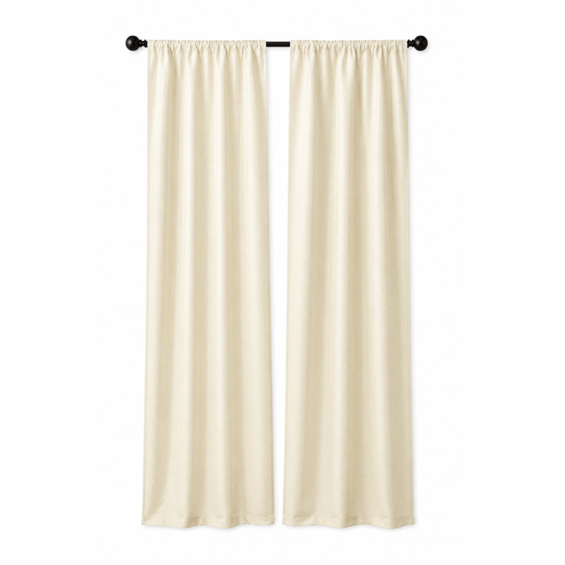 Belch Blackout Curtain Single Panel, 54" x 84", Ivory