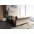Empire Full / Double Tufted Upholstered Birch Wood Sleigh Bed in Cream-42689169-25385159