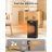 Fimei 1500 Watt Electric Fan Compact PTC Space Heater with Adjustable Thermostat, Remote and Touch Control