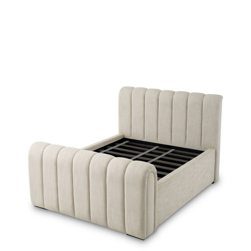 Bed Frame Kayden Albury Beige, Queen