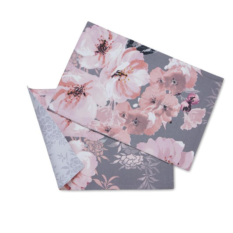 Dramatic Floral Placemat Pair