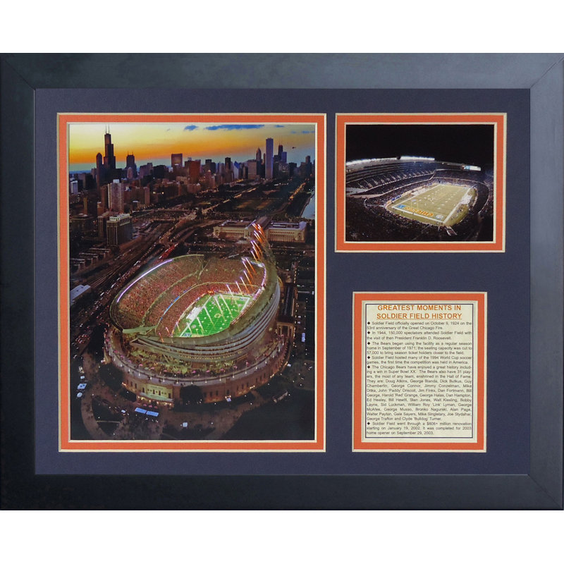 Chicago Bears Soldier Field, nouveau cadre encadré