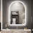 LED Backlit Frameless Lighted Bathroom Vanity Mirror with Tempered Glass
