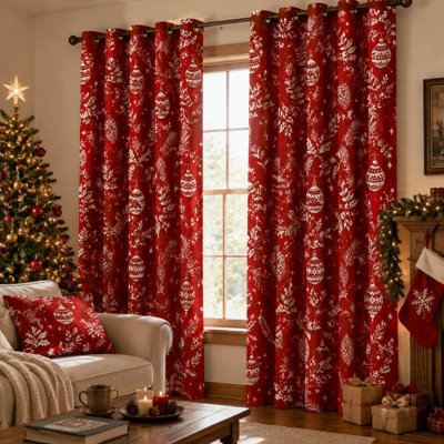 2 pièces de rideaux bloquant le soleil et les branches de pin, isolant thermique pour la décoration du salon pour la maison