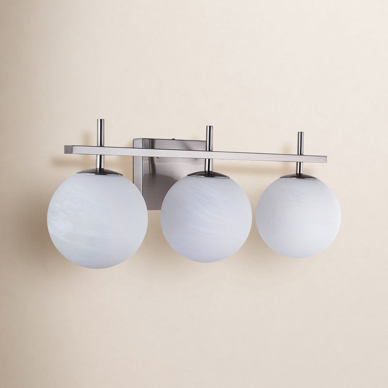 Lio Dimmable Vanity Light, Polished Nickel, 3