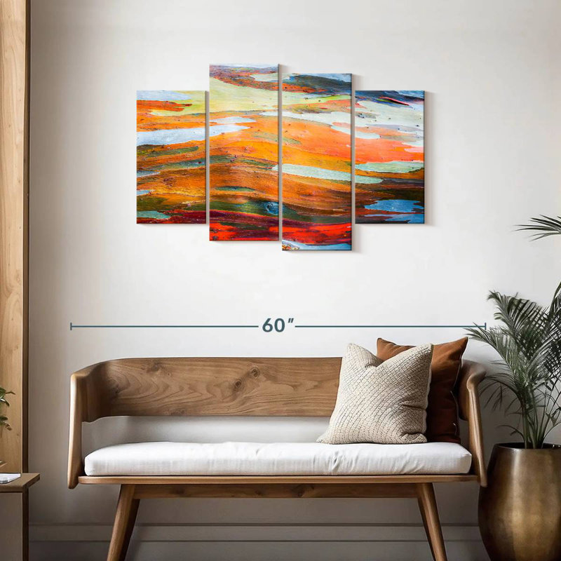 Avery Abstract Eucalyptus Tree Bark, 27" H x 43" W