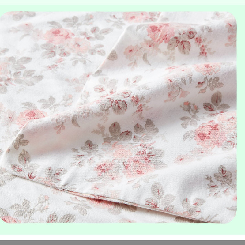 CozyFlannel Queen Sheets Set - Soft Brushed Cotton Bedding for Extra Comfort and Warmth - Lisalee Collection