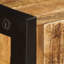 Buffet avec 3 tiroirs en bois de sheesham massif de 43,3 po x 13,8 po x 29,5 po-1115576468