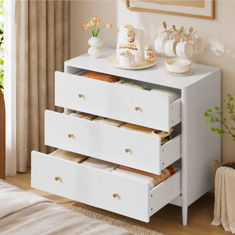 Armoire de rangement à 3 tiroirs avec dispositif de retenue pour basculement Kaelis