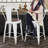 Johntell Metal Dining Chair Counter Height Chairs Stackable Barstools Wood with Removable Backrest-1373850678-1373850679